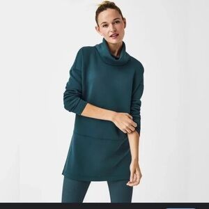 SPANX Teal Turtleneck Tunic EUC